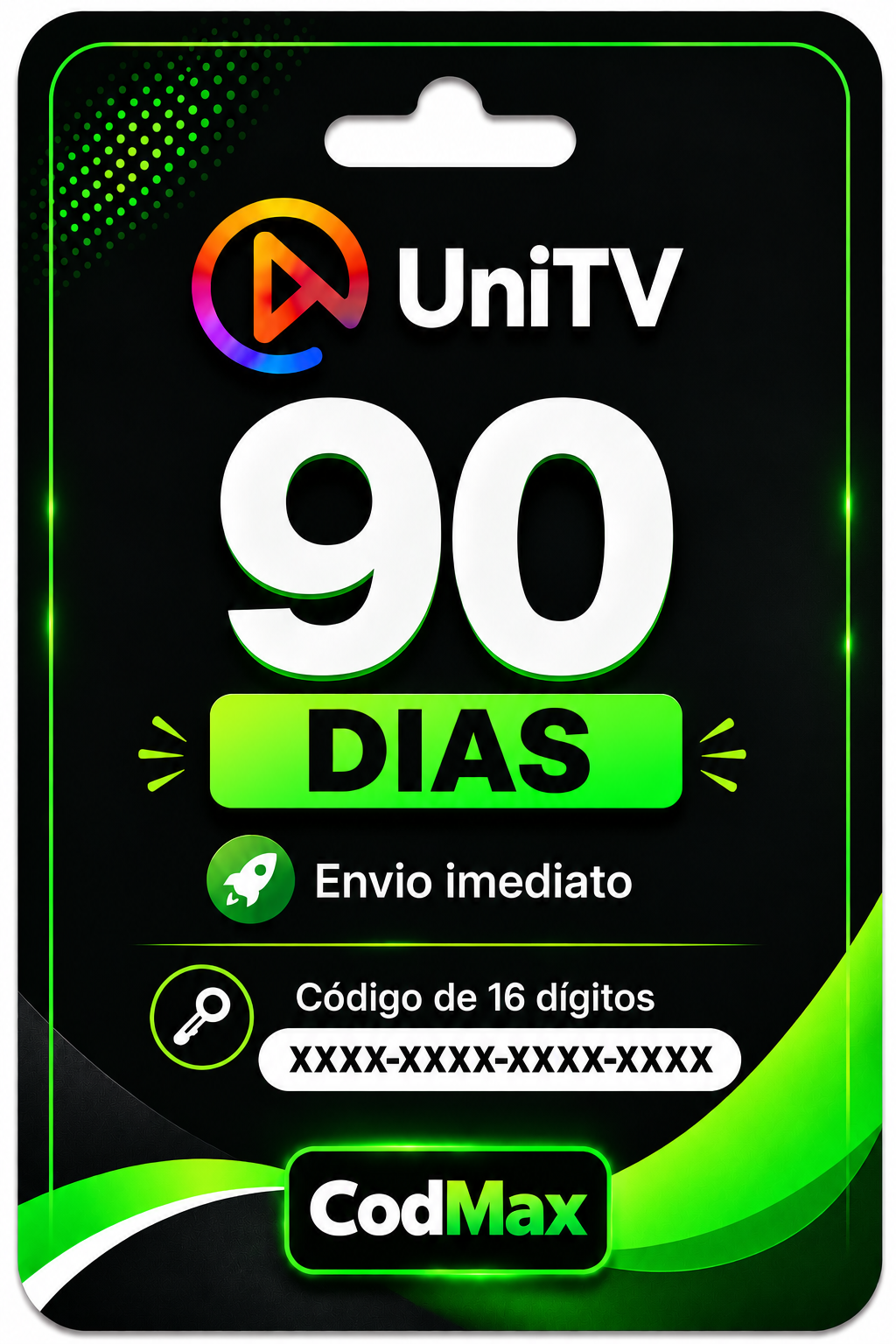 Recarga UniTV 90 Dias – Cartão-Presente Digital
